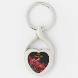 Rozen in bloei - Elegante verjaardag Sleutelhanger