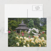 rozen in bloei en prieel rozentuin bij de briefkaart (Voorkant / Achterkant)
