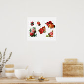 Rozen in Bloom Poster (Keuken)
