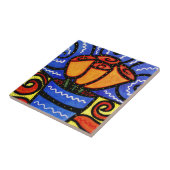 Rozen in Blue Vase Ceramic Tile Tegeltje (Zijkant)