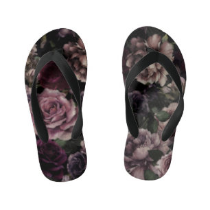 Rozen in Bourgogne en roze botanisch Kinder Teenslippers