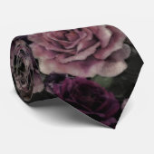 Rozen in Bourgogne en roze  botanisch Stropdas (Opgerold)