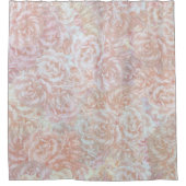  rozen in crème - bloemmotief douchegordijn (Voorkant)