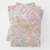 rozen in crème - bloemmotief inpakpapier vel (In situ)