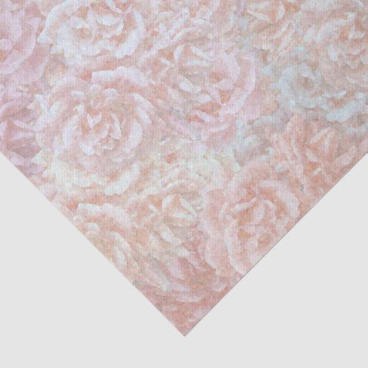  rozen in crème - bloemmotief tissuepapier (Detail)