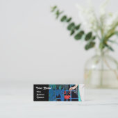 ROZEN IN DE NACHT, DE MODE MAAKT DE GROTE PARTIST  MINI VISITEKAARTJE (Staand voorkant)