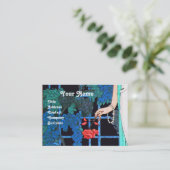 ROZEN IN DE NACHT, DE MODE MAAKT DE GROTE PARTIST  VISITEKAARTJE (Staand voorkant)