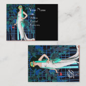 ROZEN IN DE NACHT, DE MODE MAAKT DE GROTE PARTIST  VISITEKAARTJE (Voorkant / Achterkant)