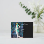 ROZEN IN DE NACHT, DE MODE MAAKT DE GROTE PARTIST  VISITEKAARTJE (Staand voorkant)