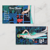 ROZEN IN DE NACHT, DE MODE MAAKT DE GROTE PARTIST  VISITEKAARTJE (Voorkant / Achterkant)