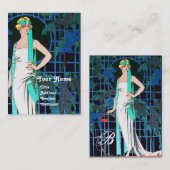 ROZEN IN DE NACHT, DE MODE MAAKT DE GROTE PARTIST  VISITEKAARTJE (Voorkant / Achterkant)