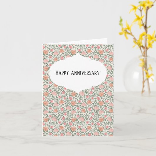 Rozen in de perfecte tinten roze en perzik kaart (Gele Bloem)