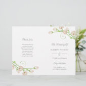  Rozen in de tuin - trouwprogramma (Staand voorkant)