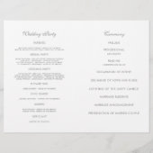  Rozen in de tuin - trouwprogramma (Achterkant)