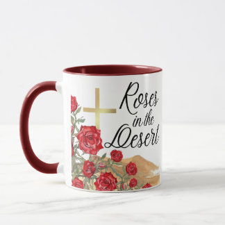 Rozen in de woestijn mok