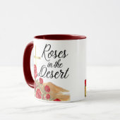 Rozen in de woestijn mok (Voorkant links)