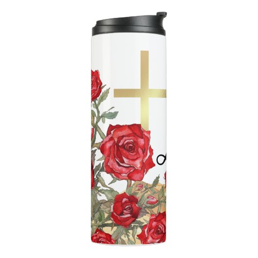 Rozen in de woestijn thermosbeker (Gedraaid links)