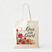 Rozen in de woestijn tote bag (Voorkant)