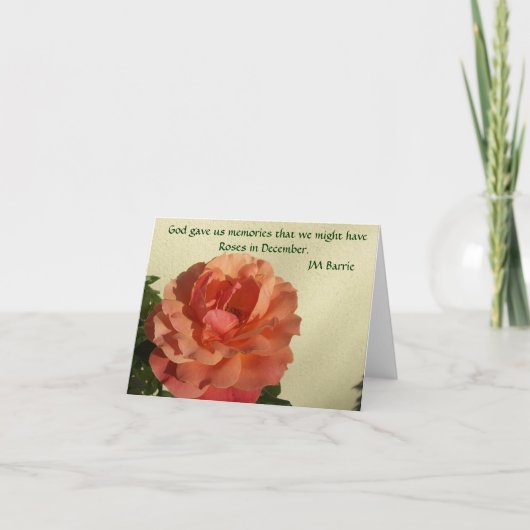 Rozen in december Notecard Kaart (Voorkant)