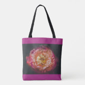 Rozen in een afbeelding met dubbele blootstelling tote bag (Achterkant)