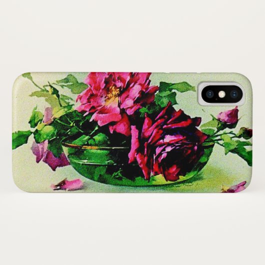  Rozen in een Bowl Case-Mate iPhone Case (Achterkant (horizontaal))