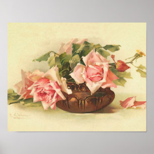 Rozen in een Bowl van Catherine Klein Poster