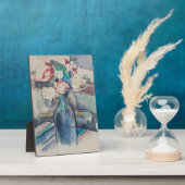 Rozen in een flesje van Paul Cezanne Fotoplaat (Zijkant)