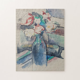 Rozen in een flesje van Paul Cezanne Legpuzzel