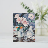 Rozen in een glazen vaas | Samuel John Peploe Briefkaart (Staand voorkant)