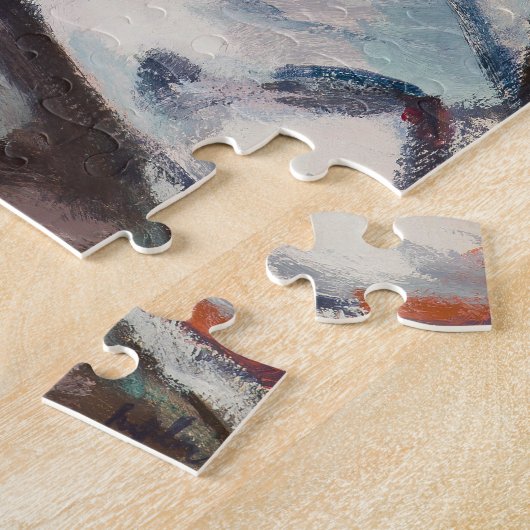 Rozen in een glazen vaas | Samuel John Peploe Legpuzzel (Zijkant)