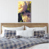 Rozen in een tuin canvas afdruk (Insitu (Slaapkamer))
