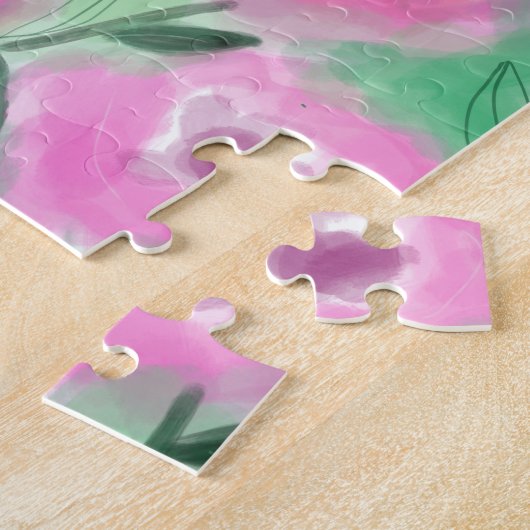 Rozen in een tuin legpuzzel (Zijkant)