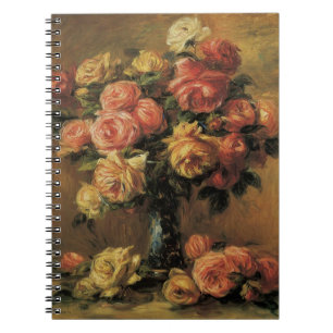 Rozen in een Vaas door Pierre Renoir Notitieboek
