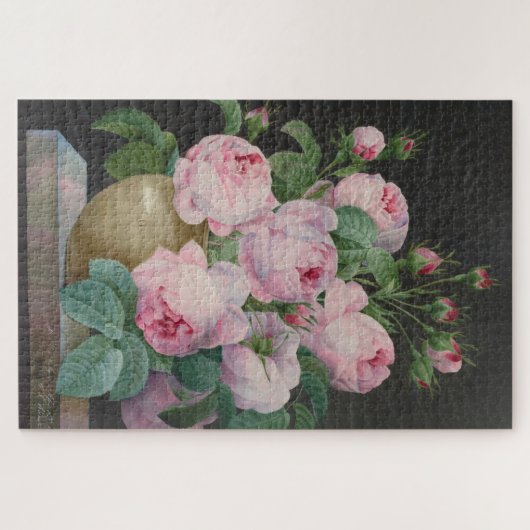 Rozen in een vaas – Pierre Joseph Redouté Legpuzzel (Horizontaal)