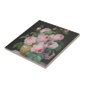 Rozen in een vaas – Pierre Joseph Redouté Tegeltje (Zijkant)