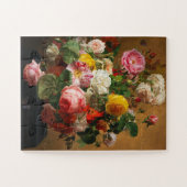Rozen in een vaas van Aghate Pilon, Bloemenkunst Legpuzzel (Horizontaal)