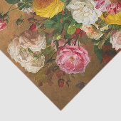 Rozen in een vaas van Aghate Pilon, Bloemenkunst Tissuepapier (Detail)