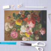 Rozen in een vaas van Aghate Pilon, Bloemenkunst Tissuepapier (Craft)