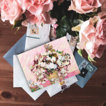 Rozen in een vaas, Van Gogh Briefkaart<br><div class="desc">Vincent Van Gogh leeft nog steeds met schilderen,   Rozen in een vaas post-impressionisme</div>