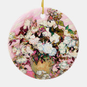  Rozen in een vaas, Van Gogh Keramisch Ornament (Achterkant)