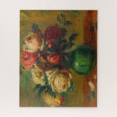 Rozen in een vaas van Pierre-Auguste Renoir Legpuzzel (Verticaal)