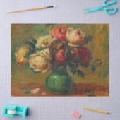 Rozen in een vaas van Pierre-Auguste Renoir Tissuepapier (Craft)