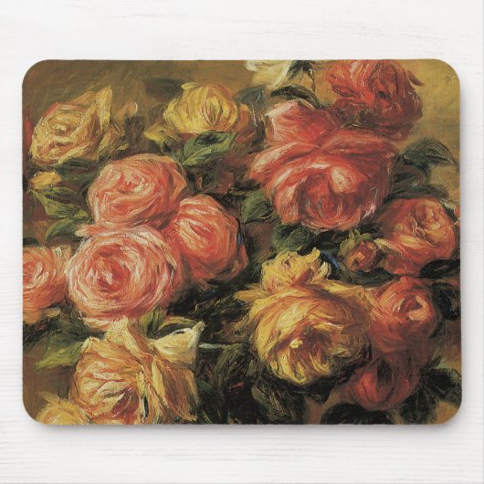 Rozen in een vaas van Pierre Renoir Muismat (Voorkant)