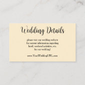 Rozen in een Vaas van Renoir, Bruiloft met bloemen Informatiekaartje (Achterkant)