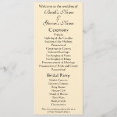 Rozen in een Vaas van Renoir,  Floral Wedding Programmakaart (Achterkant)