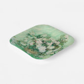 Rozen in een vaas van Vincent van Gogh Papieren Bordje (Gebogen)