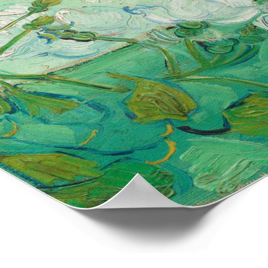 Rozen in een vaas van Vincent van Gogh Poster (Hoek)