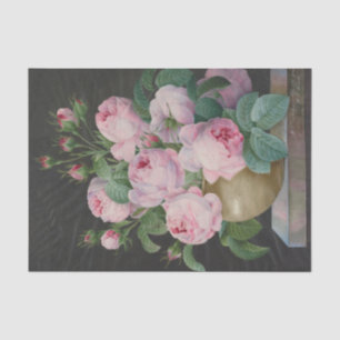 Rozen in een Vase door Pierre Joseph Tissuepapier