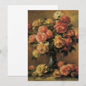 Rozen in een Vase door Pierre Renoir,  Kunst (Voorkant / Achterkant)