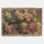 Rozen in een Vase door Pierre Renoir,  Kunst Deken (Voorkant)